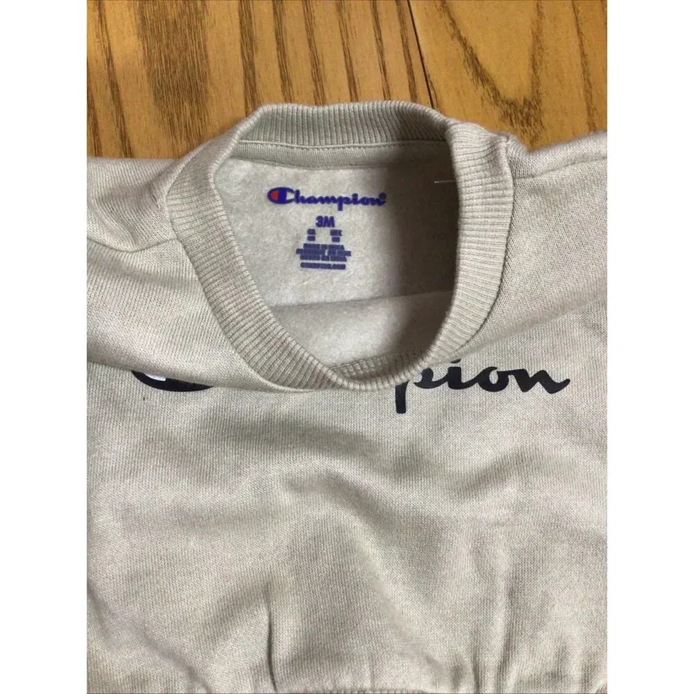 Champion 2 Piece Sweatshirt and Pants Set Joggers Logo Sporty Baby Size 3m